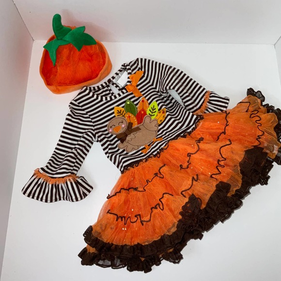 Rare Editions Other - Rare Editions baby's Thanksgiving dress costume. Size 12 months.